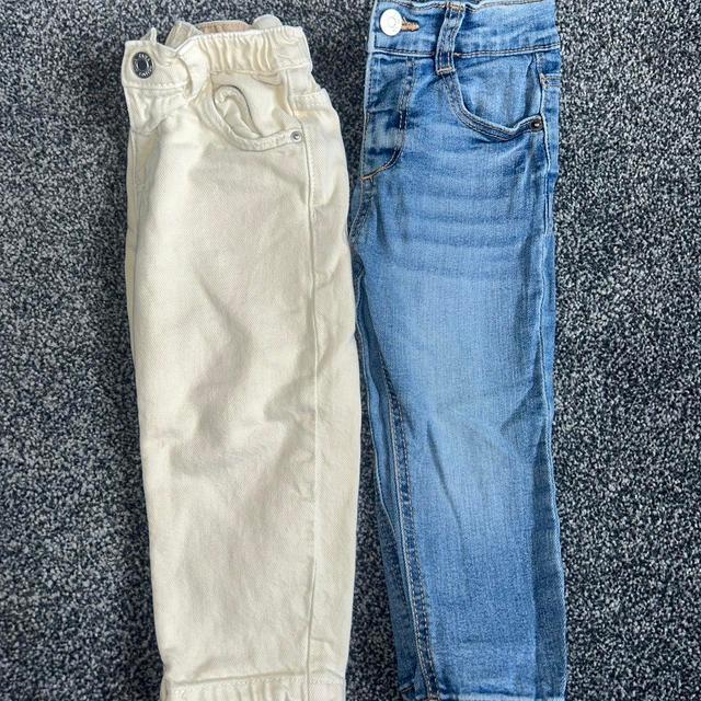 Zara Kids' Jeans - Blue/Cream on Productcaster.