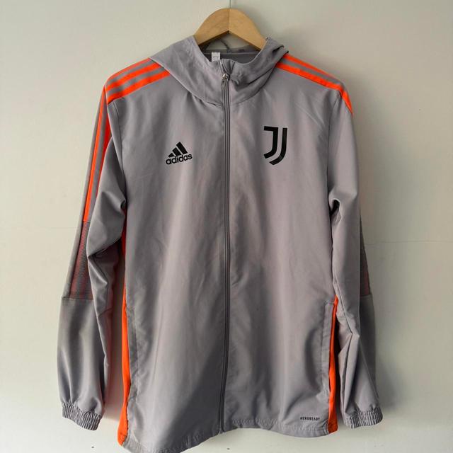 Adidas Men's Windbreaker Jacket - Grey - S on Productcaster.