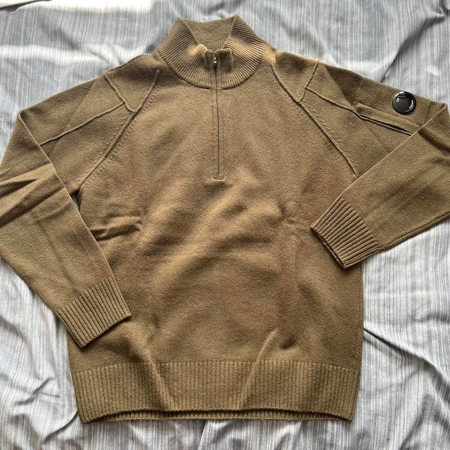 CP Company Men's Jumper - Brown/Khaki - L on Productcaster.