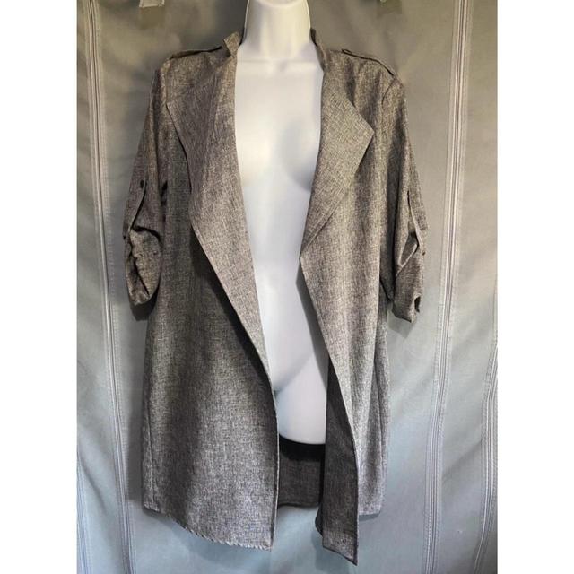 Preloved Women's Lightweight Jacket - Grey - UK 10 on Productcaster.