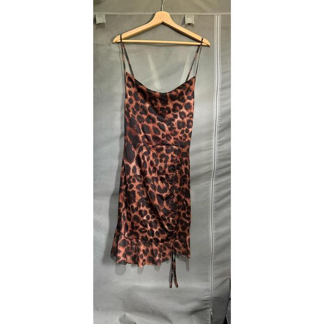 PrettyLittleThing Women's Party Dress - Brown/Black - 12 on Productcaster.