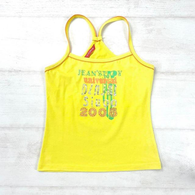 Vintage Women's Vest - Yellow/Multi - M on Productcaster.