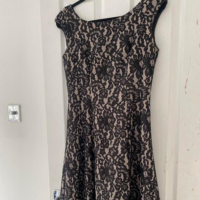 Phase Eight Women's Party Dress - Black/Cream - 8 on Productcaster.