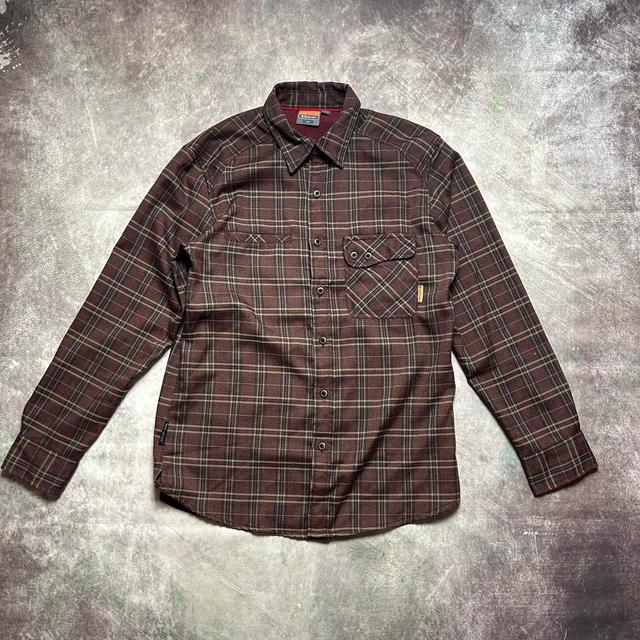 Merrell Men's Shirt - Brown/Burgundy - S on Productcaster.