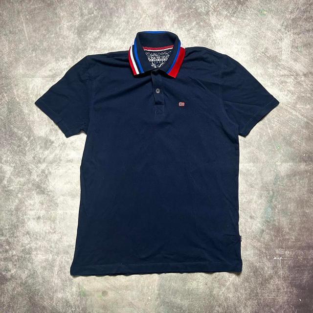 Napapijri Men's Polo shirt - Navy/Blue - S on Productcaster.