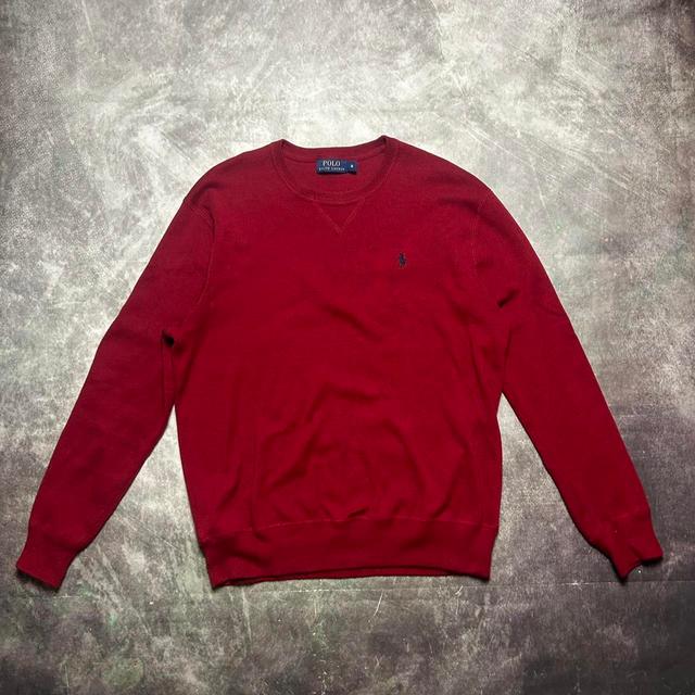 Polo Ralph Lauren Big & Tall Men's Jumper - Red/Burgundy - M on Productcaster.