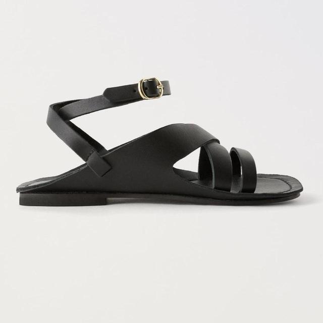 Zara Women's Sandals - Black - UK 4.5 on Productcaster.