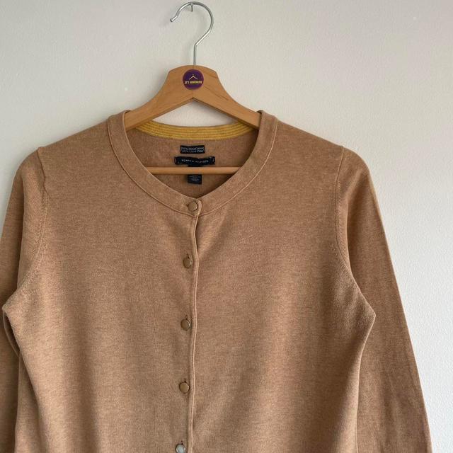 Tommy Hilfiger Women's Cardigan - Tan - M on Productcaster.