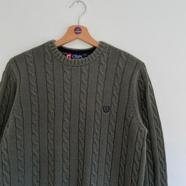 Chaps Men's Jumper - Green - S on Productcaster.