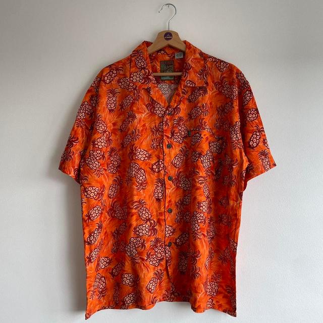 Preloved Men's Shirt - Orange - L on Productcaster.