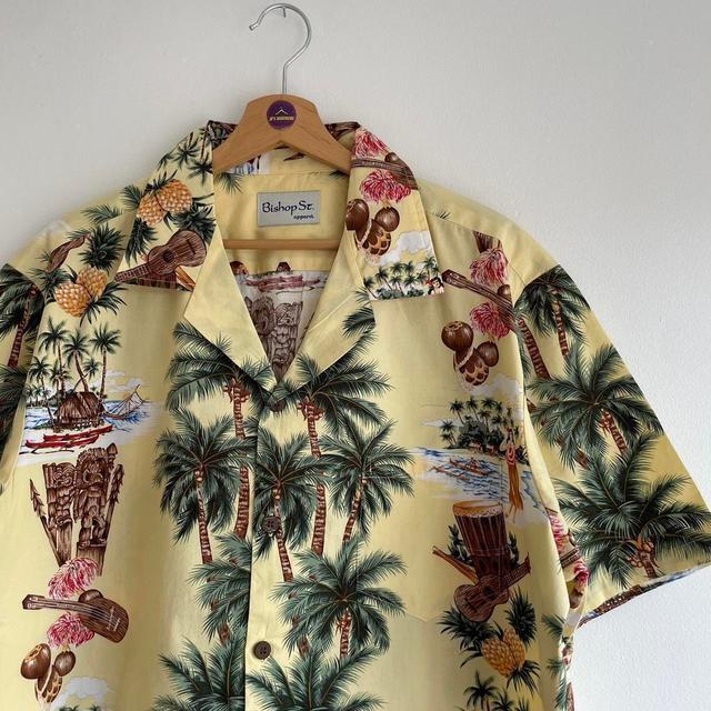 Preloved Men's Shirt - Yellow - XXL on Productcaster.