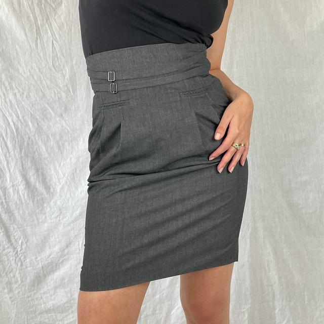 Gaultier Jeans Women's Mini Skirt - Grey - 25" on Productcaster.