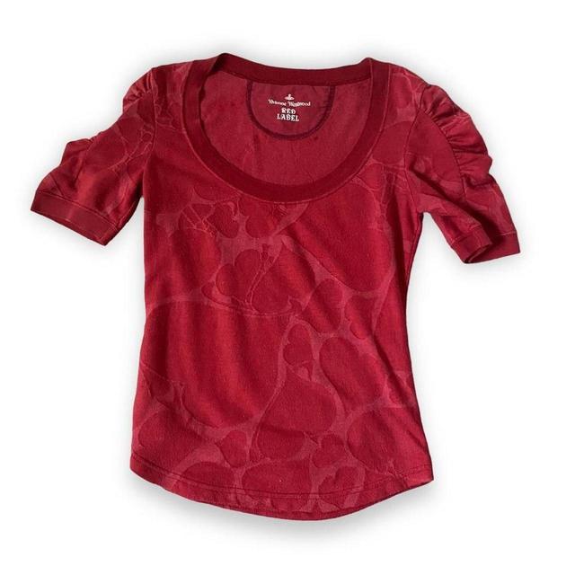 Vivienne Westwood Women's Top - Red/Burgundy - S on Productcaster.