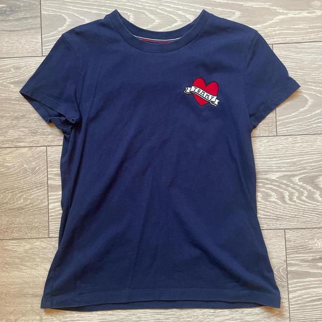 Tommy Hilfiger Women's T-shirt - Navy - S on Productcaster.