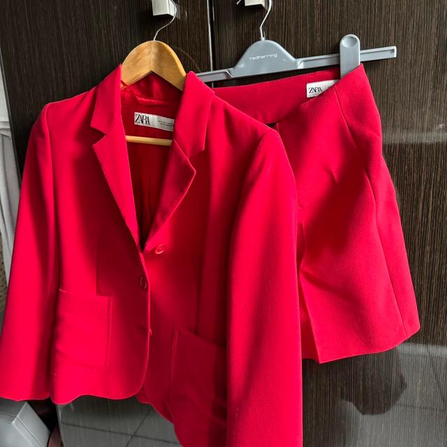 Zara Women's Suit - Red - S on Productcaster.