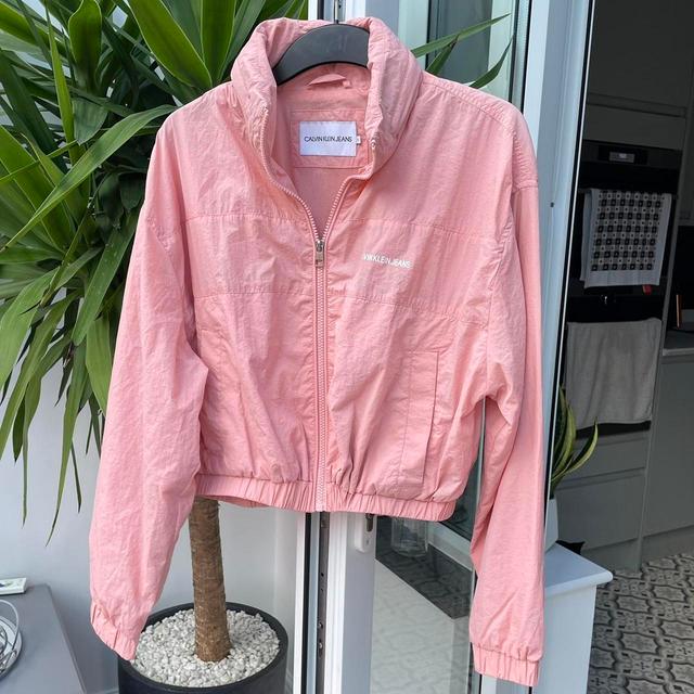 Calvin Klein Women's Windbreaker Jacket - Pink - S on Productcaster.