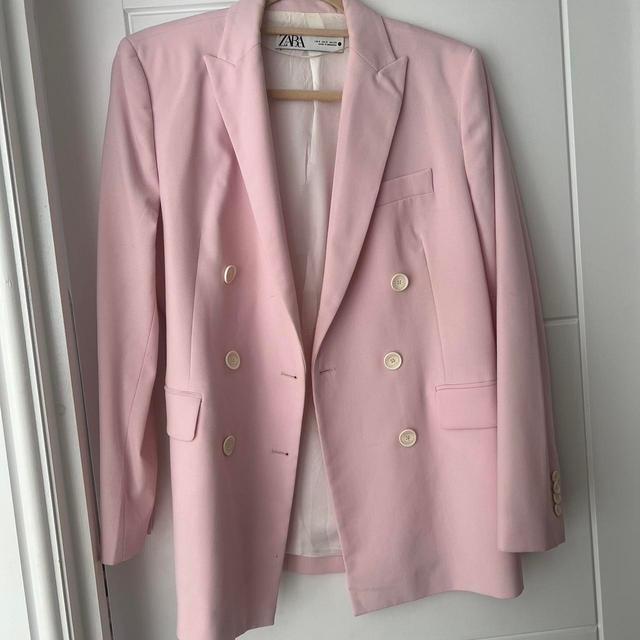 Zara Women's Blazer Jacket - Pink - S on Productcaster.