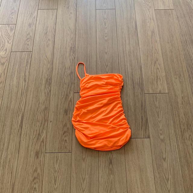 PrettyLittleThing Women's Bodycon Dress - Orange - 8 on Productcaster.