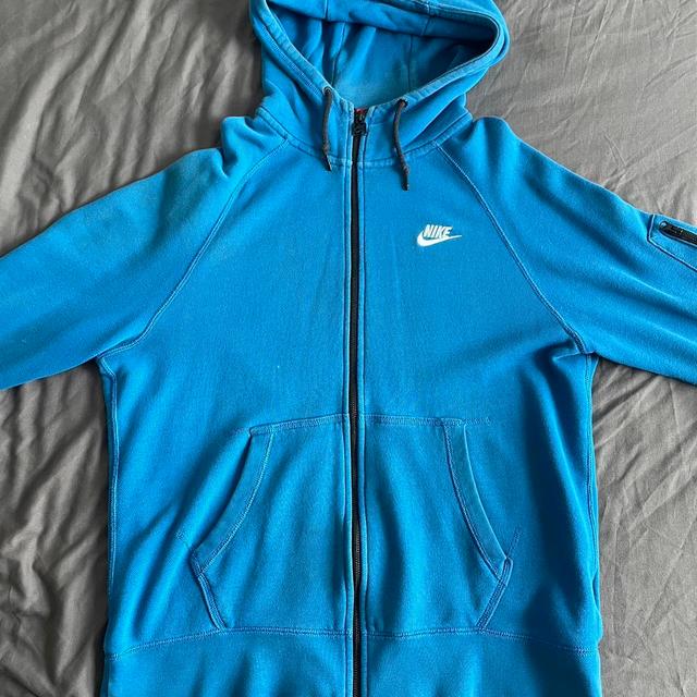 Nike Men's Hoodie - Blue - L on Productcaster.