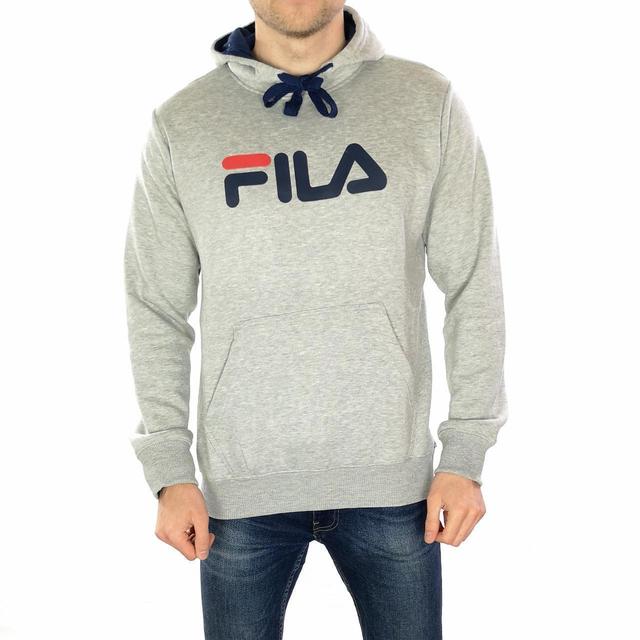 Fila Men's Hoodie - Grey - XL on Productcaster.