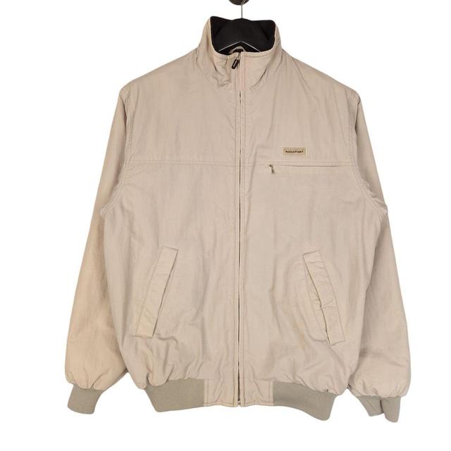 Rockport Men's Bomber Jacket - Cream - S on Productcaster.