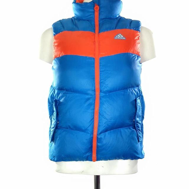 Adidas Women's Gilet - Blue/Orange - UK 6 on Productcaster.