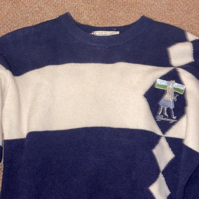 Burberry Men's Jumper - Navy - M on Productcaster.