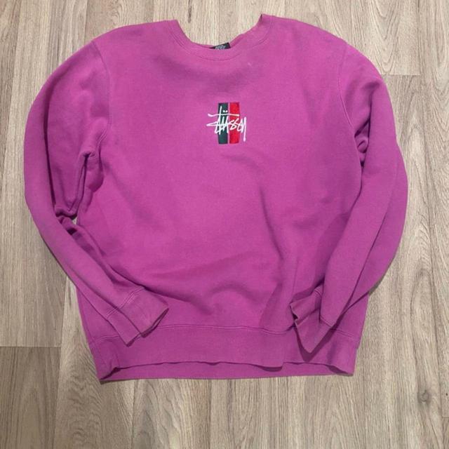 Stüssy Women's Sweatshirt - Pink - S on Productcaster.