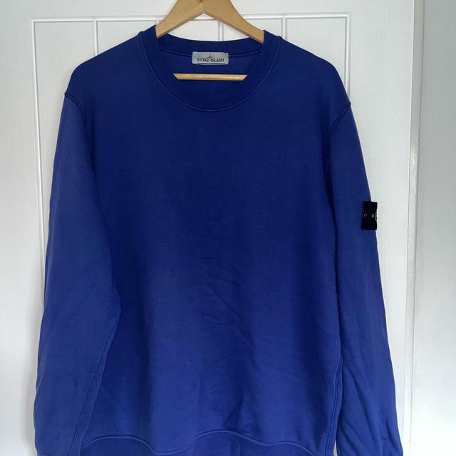 Stone Island Men's Jumper - Blue/Navy - XXL on Productcaster.