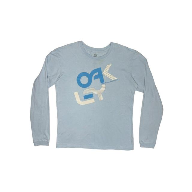 Oakley Men's T-shirt - Blue - L on Productcaster.