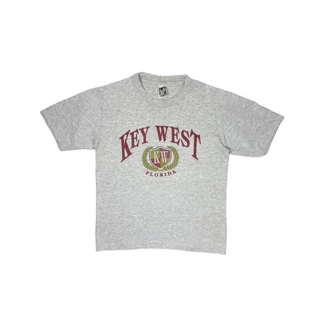 Vintage Men's T-shirt - Grey - L on Productcaster.