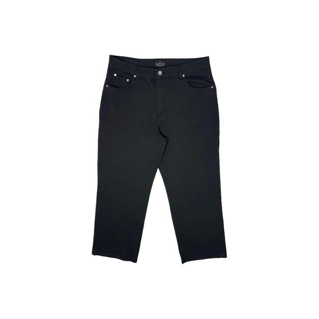 Gucci Men's Straight leg Trousers - Black - 35" on Productcaster.