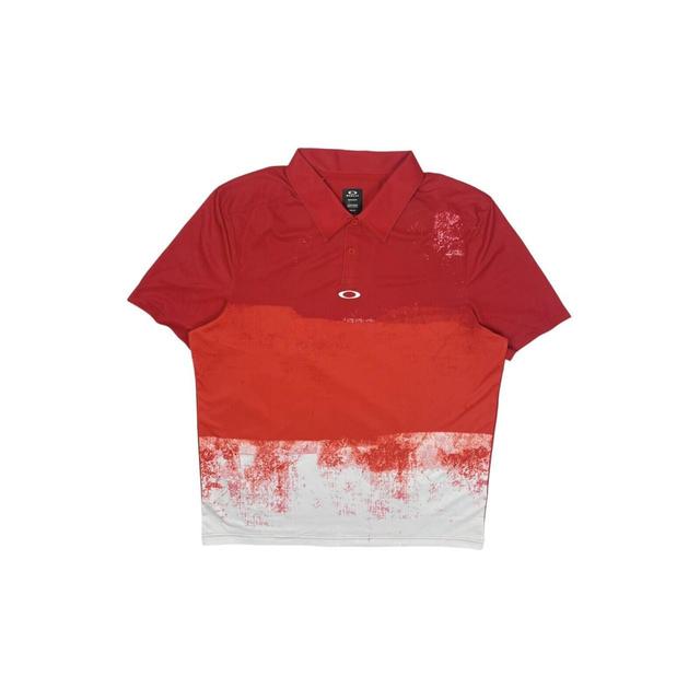 Oakley Men's Polo shirt - Red - L on Productcaster.