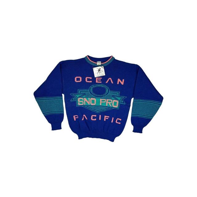 Ocean Pacific Men's Jumper - Blue/Multi - M on Productcaster.