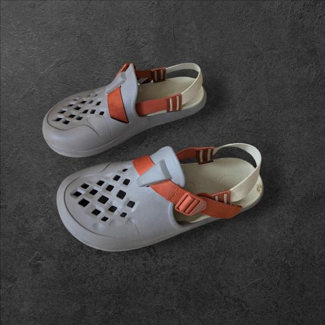 Chaco Men's Clogs - Grey/Orange - UK 11 on Productcaster.