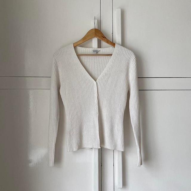 Vintage Women's Cardigan - White - M on Productcaster.