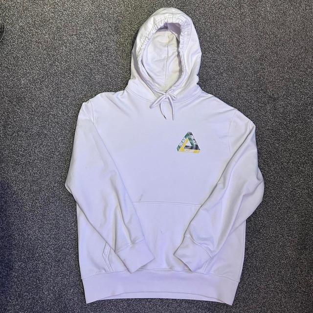 Palace Men's Hoodie - White - L on Productcaster.