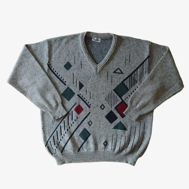 Vintage Men's Jumper - Grey - XL on Productcaster.