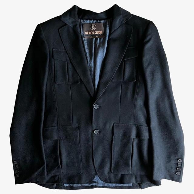 Roberto Cavalli Men's Blazer Jacket - Multi - L on Productcaster.