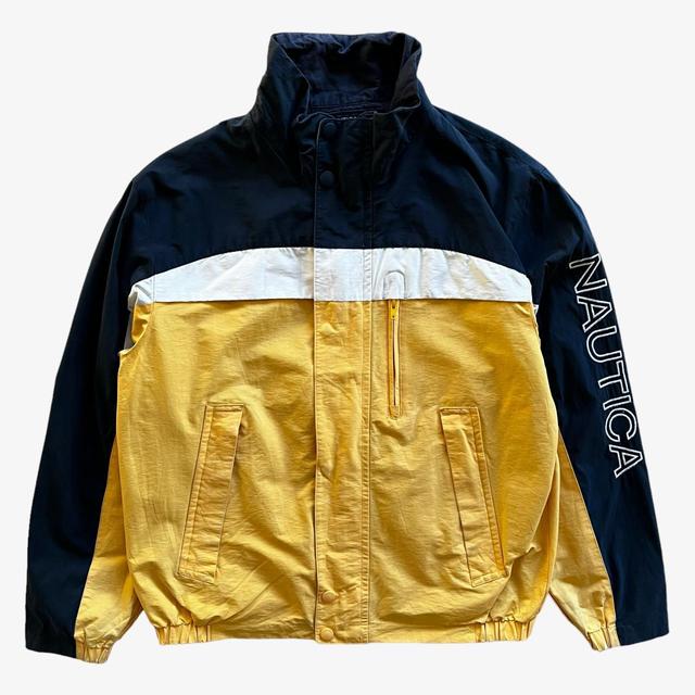 Nautica Men's Lightweight Jacket - Yellow - M on Productcaster.