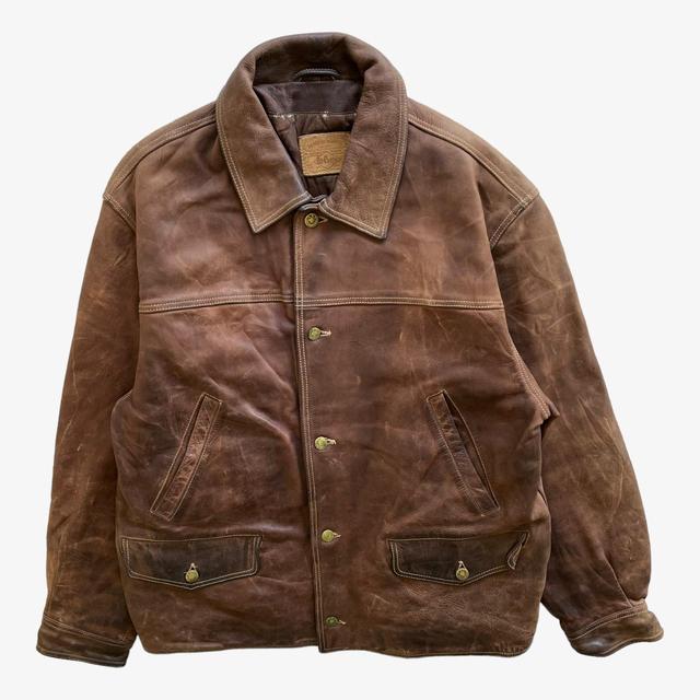 Lee Men's Bomber Jacket - Brown/Tan - XL on Productcaster.