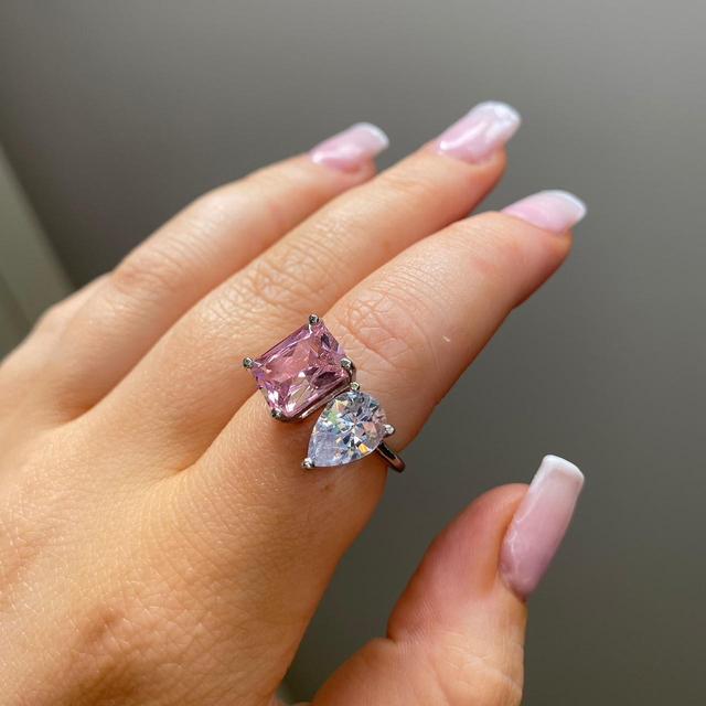 Women's Ring - Pink/Silver on Productcaster.