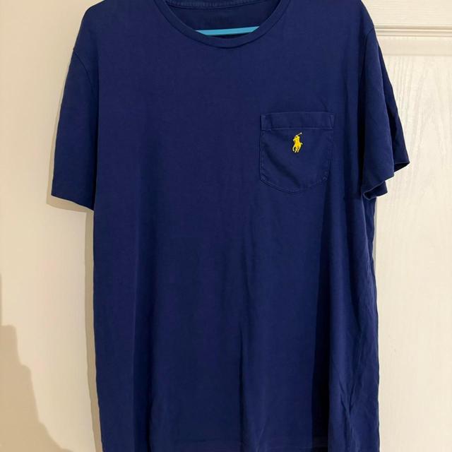 Ralph Lauren Men's T-shirt - Navy/Blue - M on Productcaster.