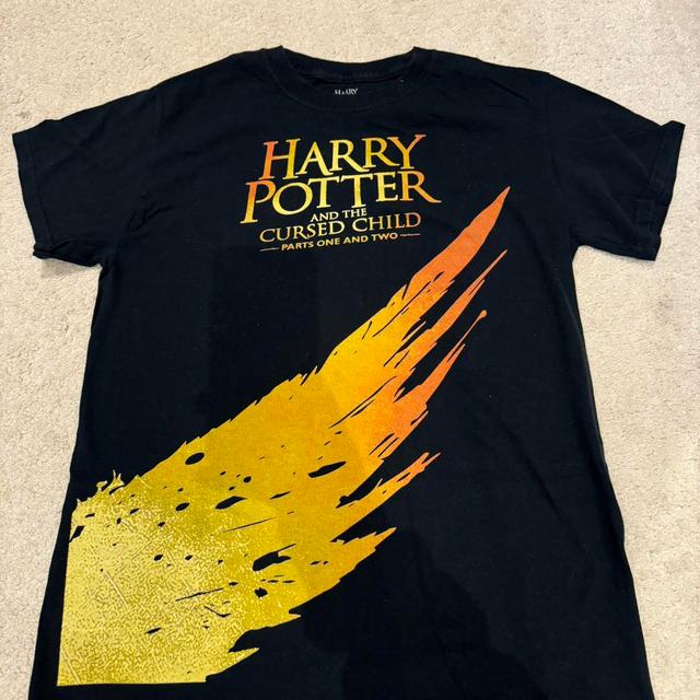 Harry Potter Women's T-shirt - Black/Orange - S on Productcaster.