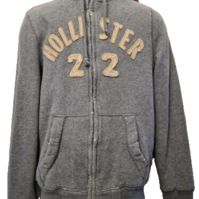 Hollister Co. Men's Hoodie - Grey - S on Productcaster.