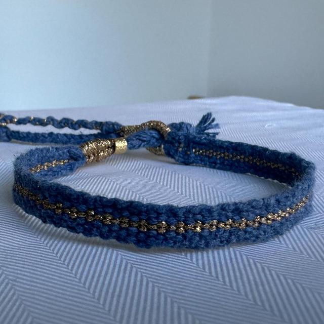 Handmade Women's Bracelet - Blue/Multi on Productcaster.