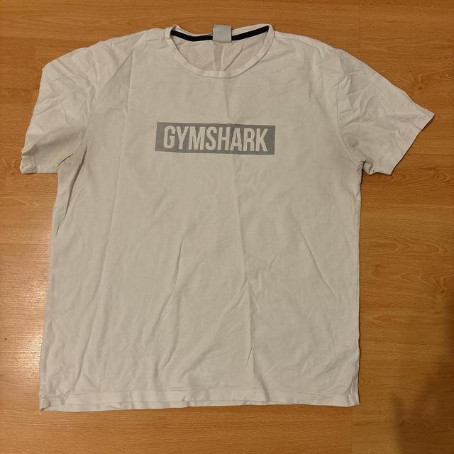 Gymshark Men's T-shirt - White/Cream - L on Productcaster.