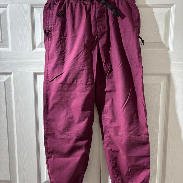 Nike ACG Men's Trousers - Burgundy/Pink - S on Productcaster.