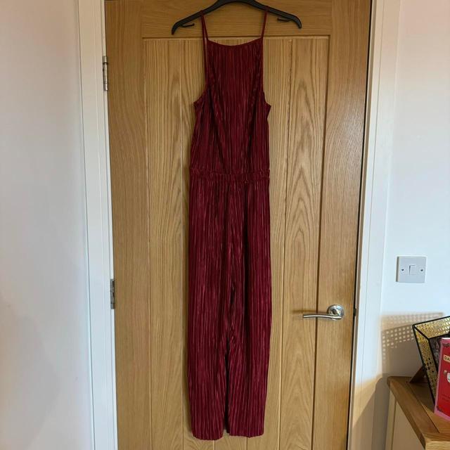 New Look Women's Straight leg Jumpsuit - Burgundy - UK 10 on Productcaster.