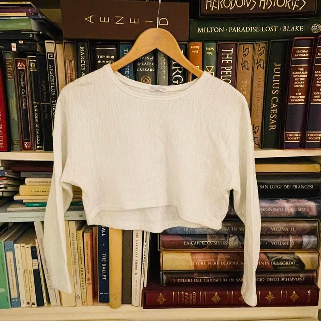 Zara Women's Crop top - White - S on Productcaster.